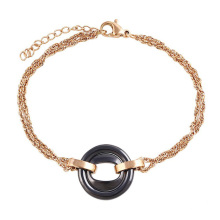 74404 großhandel italienischer edelstahl schmuck, gold neueste damenmode armband